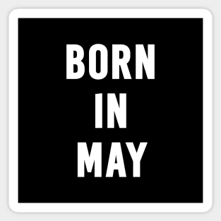 Born in May Text Sticker